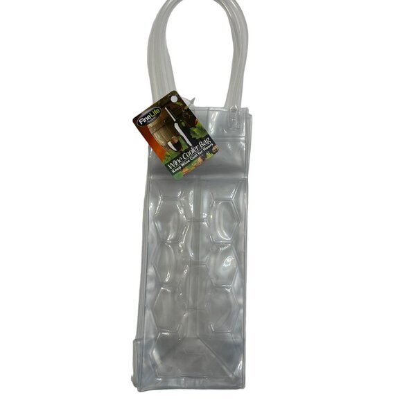 Freeze Beverage Tote / Ice Bucket To-Go / Wine Chill Bag / Clear - NWT - Picture 6 of 8